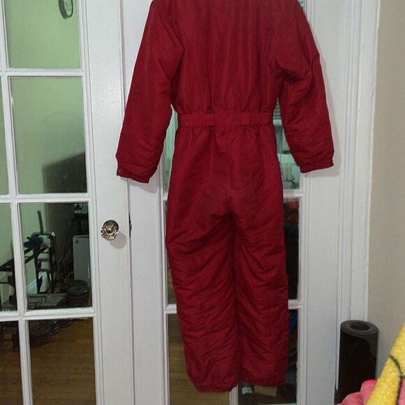 Vintage 90s 80s couloir women’s red ski snow mountaineering jumpsuit outfit - Picture 5 of 17